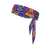 Set di dadi da gioco double-face con bandana stampata per uomini e donne per calcio, yoga, fitness, fascia Ninja