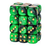 Set di dadi da gioco in acrilico, 24 pezzi, per gioco da tavolo e TRPG, marmorizzati a sei lati con angoli arrotondati