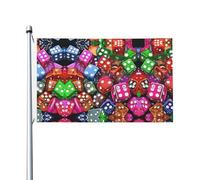 Set di dadi da gioco, stampa bandiera 3x5 piedi, perfetta per prati, balconi, corridoi, feste e altro ancora.