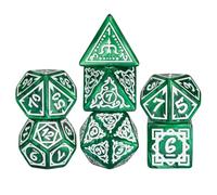 Set Di Dadi - Dadi Poliedrici | Gioco Da Tavolo Art Di Lancio Acrilico, Durabble Home Bar Dorm Usa Colori Vibranti Set Completo Con Scatola Di Archiviazione Magnetica Portatile Per Attività Di Gruppo