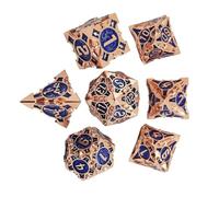 Set di dadi di Gioco di ruolo - Dice Multi-metallo Multi-metallo per RPG, Giochi da tavolo | Dice colorato Set per il, raduni di amici, Campeggio e Dungeon e Draghi | D