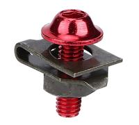 Set di Dadi di Montaggio per Moto, Yosoo 5 * 16MM Bolt Fairing Body Bolt Kit Vite Spire Speed Fastener Clip Dado(Rosso brillante) bulloni carena,viti colorate moto,viti ergal rosse,viti carene moto