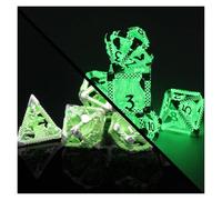 Set di Dadi DND Gioco di Ruolo, Set di Dadi di ZHOORQI D&D Poliedrici Dice in Metallo usati per Il Gioco da Tavolo Dungeons And Dragons