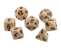 Set di dadi in marmo poliedrici 7-Die Chessex originali di alta qualità, perfett