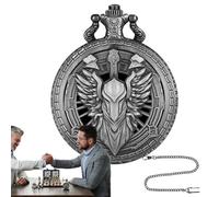 Set di dadi in metallo, 7 dadi in un guscio per orologio da tasca, giochi da tavolo da viaggio per uomini e donne, per giochi da tavolo di ruolo