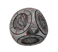 Set Di Dadi In Metallo | Set di Dadi Spinner in Metallo con 6 Facce - Portatili per Intrattenimento Competizione Libero Casa e Bar