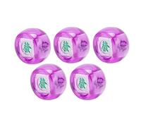 Set di Dadi Mahjong, Divertimento Durevole con la Direzione del (Viola | Materiale plastico, design leggero, ideale per giochi da tavolo, adatto a giochi casual, ottimo per insegnare