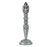Set di dadi meccanici in metallo per giochi di ruolo con bacchetta magica DND Spinner Skull Dice Tower roulette
