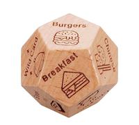 Set di dadi per appuntamento notturno: coppie di decisione di cibo e attività, gioco in legno per idee di appuntamenti divertenti | Ottimo design di San , regalo di compleanno, riempimento di