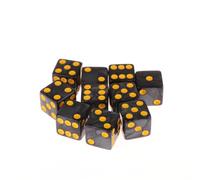 Set di dadi per giochi a 6 lati da 16mm in acrilico D6 per DND, RPG, tavola da tavolo Ame o matematica didattica, dadi per impronte di avventurina