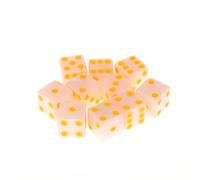 Set di dadi per giochi a 6 lati da 16mm in acrilico D6 per DND, RPG, tavola da tavolo Ame o matematica didattica, dadi per impronte di avventurina