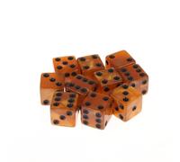 Set di dadi per giochi a 6 lati da 16mm in acrilico D6 per DND, RPG, tavola da tavolo Ame o matematica didattica, dadi per impronte di avventurina
