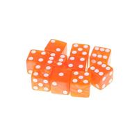 Set di dadi per giochi a 6 lati da 16mm in acrilico D6 per DND, RPG, tavola da tavolo Ame o matematica didattica, dadi per impronte di avventurina