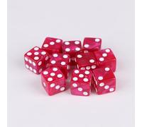Set di dadi per giochi a 6 lati da 16mm in acrilico D6 per DND, RPG, tavola da tavolo Ame o matematica didattica, dadi per impronte di avventurina