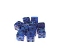 Set di dadi per giochi a 6 lati da 16mm in acrilico D6 per DND, RPG, tavola da tavolo Ame o matematica didattica, dadi per impronte di avventurina