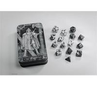 SET DI DADI PER GIOCHI DI RUOLO CON SCATOLA BEADLE & GRIMM´S Character Class Classic RPG di Fighter (15)