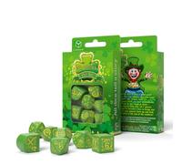 Set Di Dadi Per Il Giorno Di San Patrizio Q-Workshop Dnd Rpg Verde NUOVO