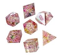 Set di dadi poliedrici con 7,7 pezzi | dadi con numeri, marcatura chiara, bel set di dadi | cubi da gioco standard versatili giocattoli educativi per giochi di ruolo