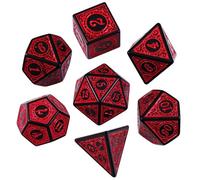 Set di dadi poliedrici DND - 7 pezzi per Dungeon and Dragons MTG RPG D&D D20, D12, D10, D%, D8, D6, D4
