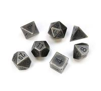 Set di dadi poliedrici in metallo Chessex Dungeons and Dragons da 7 pezzi, dai 1