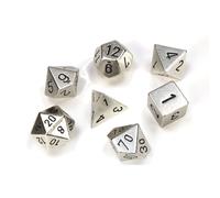 Set di dadi poliedrici in metallo Chessex Dungeons and Dragons da 7 pezzi, dai 1