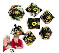 Set di dadi poliedrici, piccolo gioco di dadi di ruolo,Set di dadi in resina per gioco da tavolo - Accessori per gioco di dadi, piccoli dadi poliedrici per giocatori uomini e donne