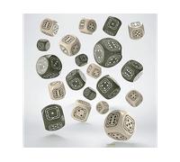 Fortress Compact D6 Dice Set Beige&Olive (20)