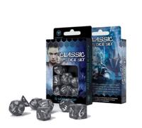 Set Di Dadi RPG Classici Fumosi E Bianchi Per Giochi Di Ruolo Q-WORKSHOP Nuovo