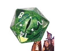 Set di dadi RPG fatti a mano - Borsa a dadini a 20 die, design a bordi taglienti | Dadi da gioco premium con inclusioni sorprendenti per dungeon, tavoli da tavolo