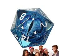 Set Di Dadi RPG - Sacchetto Di Dadi Da 20 Dadi | Set Di Dadi RPG Poliedrici Realizzati A Mano Con Spigoli Vivi E Belle Inclusioni Per L'estetica