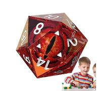 Set Di Dadi RPG - Sacchetto Di Dadi Da 20 Dadi | Set Di Dadi RPG Poliedrici Realizzati A Mano Con Spigoli Vivi E Belle Inclusioni Per L'estetica