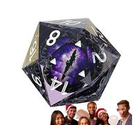 Set Di Dadi RPG - Sacchetto Di Dadi Da 20 Dadi | Set Di Dadi RPG Poliedrici Realizzati A Mano Con Spigoli Vivi E Belle Inclusioni Per L'estetica