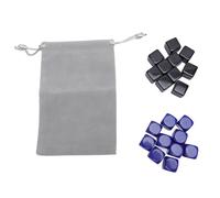 Set di dadi vuoti da 16 mm in plastica leggera a prova di impatto a 6 facce dadi vuoti per giochi da tavolo puntello di conteggio 20 pezzi di dadi di colori assortiti con custodia