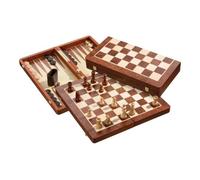 Set Di Dama Da Scacchi E Backgammon - Campo 50 Mm