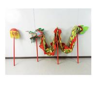 Set di danza del drago cinese da 5 m, puntello per danza del leone all'aperto, costume di seta realistico per Capodanno, Halloween, parata