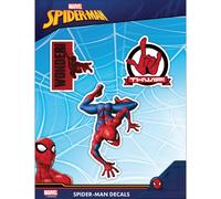 Set di decalcomanie Marvel SpiderMan di 3 adesivi in vinile per bottiglia d'acqua, casco da bici, auto, laptop, skateboard, adesivi Marvel per