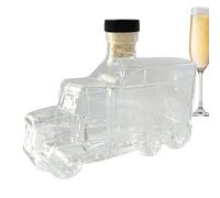 Set di decanter da whisky con beccuccio, 375 ml, design semi camion, tappo resistente alle perdite, senza piombo, elegante | Home bar, mostra in cucina, serving, brunch