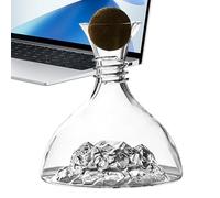 Set di decanter per vino, in ultra trasparente, controllo del versamento di grande capacità, elegante display da tavolo, con recipiente a bocca larga da 1800 ml, per casa, ristorante, cena