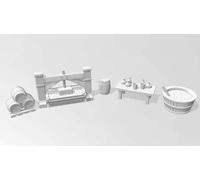 Set Di Decorazioni 3D Della 9ª Era Mercante Di Vino Elfico