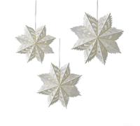 Set di decorazioni in carta a forma di fiocco di neve, da appendere, per un'atmosfera festosa con eleganti origami, decorazione per casa, soffitto e parete (D)