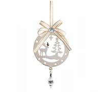 Set di decorazioni natalizie da appendere con ornamenti in ferro con motivi di fiocchi di neve, cervi, stelle, alberi che combinano lo stile europeo moderno con le vacanze stagionali (cervo)