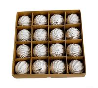 Set di decorazioni natalizie in plastica per albero e ghirlande, con più ornamenti, progettate per le festività e il riutilizzo stagionali (E)