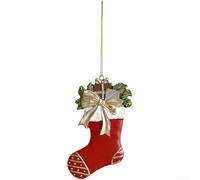 Set di decorazioni natalizie in resina con 12 motivi vintage a forma di albero di Natale, per decorazioni stagionali e raccolta (C)