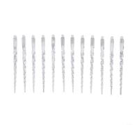 Set di decorazioni per albero di ghiaccioli, 12 pezzi, struttura in plastica per conservare le vacanze a lungo termine e riutilizzo annuale, con cordoncino (24 x A-L)