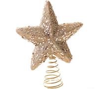 Set di decorazioni per palline di Natale, dorate, con 8 stili, in schiuma, tra cui fiocco, palline dipinte colorate per albero di Natale, decorazioni natalizie (F)