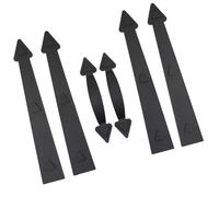 Set di decorazioni per porte: 6 cerniere e maniglie, facile da installare, non sono necessarie viti per porte di garage, accessori decorativi per porte di garage