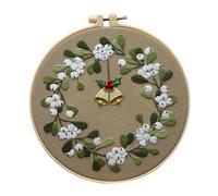 Set di decorazioni per punto croce natalizio, set di ricami a forma di croce di Natale, set di punte per principianti, adulti e bambini