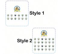 Set di decorazioni per torta a tema Minions - Decorazioni per torta di compleanno Cattivissimo Me con 1 grande decorazione centrale e 12/24 decorazioni per cupcake, spiedini con personaggi dei cartoni