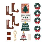 Set Di Decorazioni Per Vassoio A Livelli Natalizio | Decorazioni In Legno Per Feste E Rustiche | Per Natale In Stile Country,Per Halloween Casa Anno Nuovo Famiglia Amici Matrimonio Party V