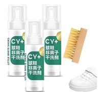 Set di detergenti per scarpe da ginnastica in schiuma attiva con spazzola per la pulizia, pulizia profonda, riduzione della deformazione e dell'invecchiamento prematuro per le scarpe (3 Pcs)